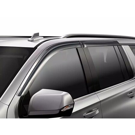 Ventshade Rainguards, Aerodynamic Design, Outside Channel, Smoke, Acrylic, Set Of 4 94706