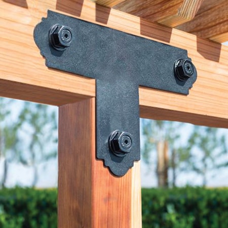 Simpson Strong-Tie Outdoor Accents Mission Collection ZMAX 4X4 Black T Strap APT4