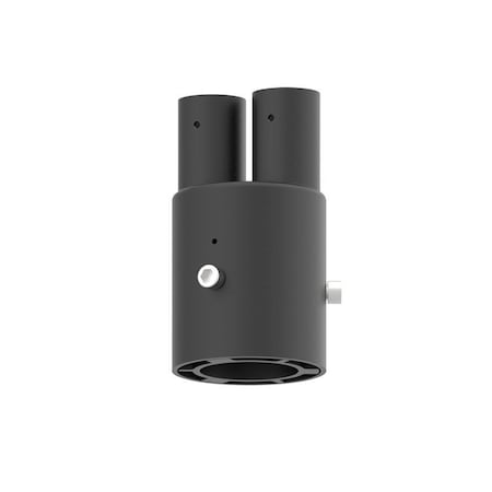 Westgate DAB 2in POLE ADAPTER FOR 2 BELL ARMS, BLACK DAB-PA2-2