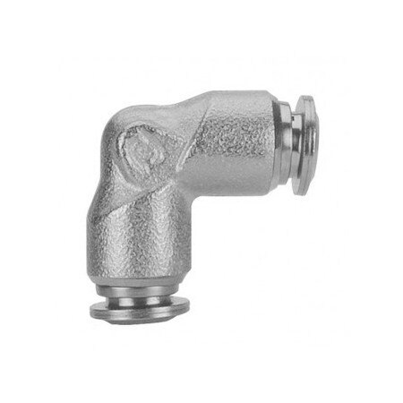 Usa Industrials Push to Connect Tube Fitting - Stainless Steel - Union Elbow - 1/4in Tube OD ZUSA-TF-PTC-SS-162