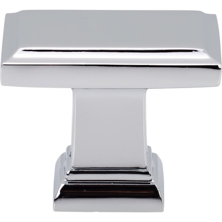 Designperfect 1-1/2 Overall Length Rectangle Cabinet Knob, Polished Chrome, 10PK DPA10A48KPC