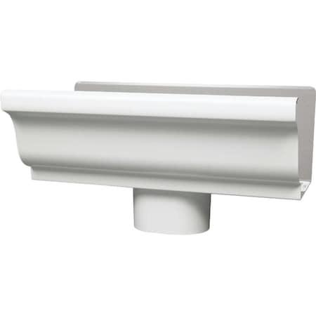 Amerimax Home Products 5'' K Style Galvanized White Gutter Drop Outlet 33010