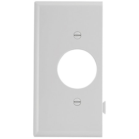 Eaton Wiring Devices Sectional Wallplate, 4-1/2 in L, 2-3/4 in W, 1 -Gang, Polycarbonate, White, High-Gloss STE7W