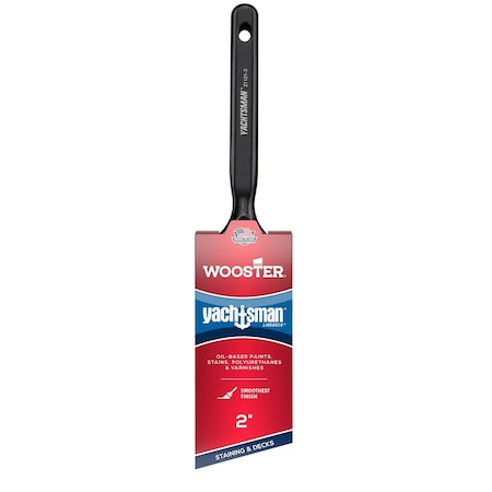 Wooster 2" Angle Sash Soft, White China Bristle, Paint Brush, Plastic Handle Z1121