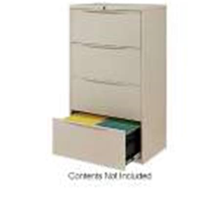 Famous Brand LF-30-4D-PUTTY 30 Premium Lateral File Cabinet 4 Drawer Putty YYGB-252467PY
