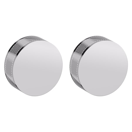 Baldwin Baldwin Pair 5054 Knurled Knob Less Rose Bright Chrome Finish 5054260MR