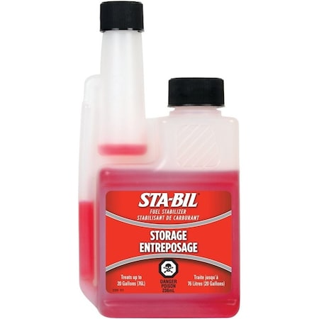 Sta-Bil Fuel Stabilizer, Red, 8 oz, Bottle 22209