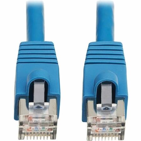 Eaton Tripp Lite Series Cat8 40G Snagless SSTP Ethernet Cable RJ45 M/M, PoE, LSZH, Blue, 0.5 m 1.6 N272L-F0P5M-BL