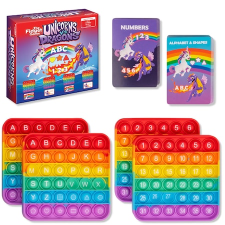 The Fidget Game Unicorns vs Dragons Educational Game DRAvsUNI