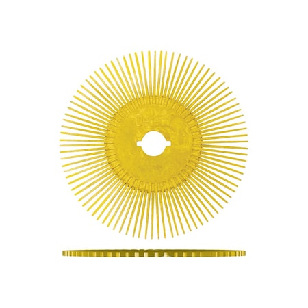 Dedeco SUNBURST 3" TS DISCS YELLOW 80 GRIT (A/O), 12PK 2427
