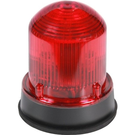 Edwards Signaling Warning Light, Red, LED, 24V DC, 65 FPM, 3 1/4 in Dia. 125XBRMR24D