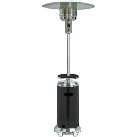 Hiland Outdoor Two-Toned Patio Heater in Stainless Steel and Black HLDS01-SSBLT