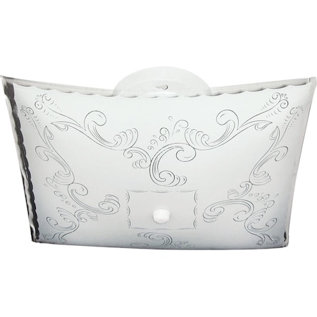 Home Impressions 12'' White Incandescent Flush Mount Ceiling Light Fixture ICL7WH