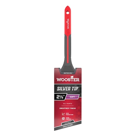 Wooster Silver Tip 2-1/2 in. Soft Thin Angle Paint Brush G5224-2 1/2