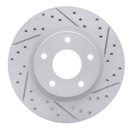 Dynamic Friction Co DFC Geoperformance Rotor - Drilled and Slotted 830-67064R