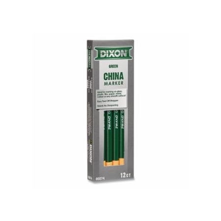 Dixon Ticonderoga DIX PHANO CHINA MRKR GRN12/BX, 12PK 464-00074-0002
