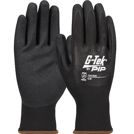Boss Seamless Knit Polyester Glove w/Double-Dipped Nitrile Coated MicroSurface Grip on Palm&Fingers 1UH7820S
