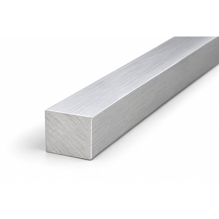 Brunner Aluminum Square Bar 3/4" x 3/4" 12 Feet Satin Anodized BS12 S12