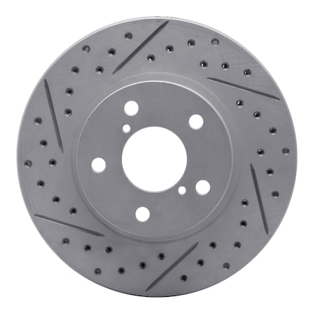 Dynamic Friction Co DFC Geoperformance Rotor - Drilled and Slotted 830-13007L