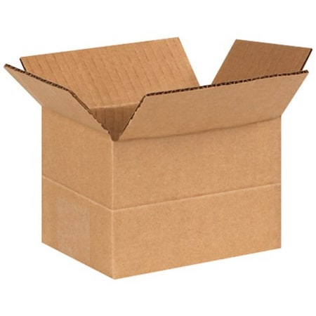 Partners Brand Multi-Depth Corrugated Boxes, 6" x 4" x 4", Kraft, 25/Bundle MD644