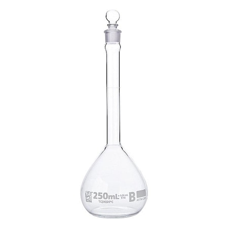 Globe Scientific Glass Flasks, Colorless, 220 mm H, PK6 8250250