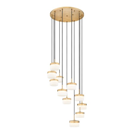 Z-Lite Renaud Modern Gold 11 Light Chandelier 827P6-11R-MGLD-LED