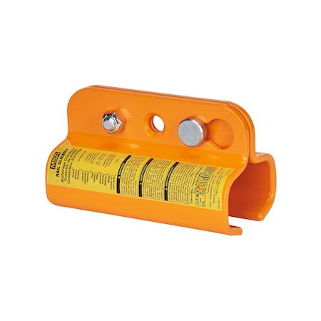 Msa Safety Rail Slider Anchor, Hi Visibility SFPRS6000RR