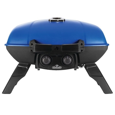 Napoleon TRAVELQ 285 Series Portable Gas Grill, 12,000 Btu, Liquid Propane, 2-Burner, Aluminum Body TQ285-BL-1