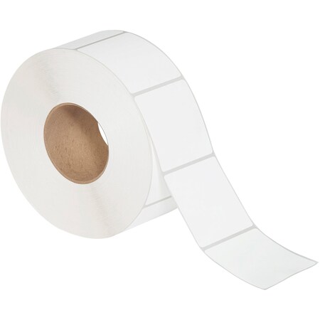Tape Logic 2 1/2 x 2 1/2in White Thermal Transfer Labels THL622