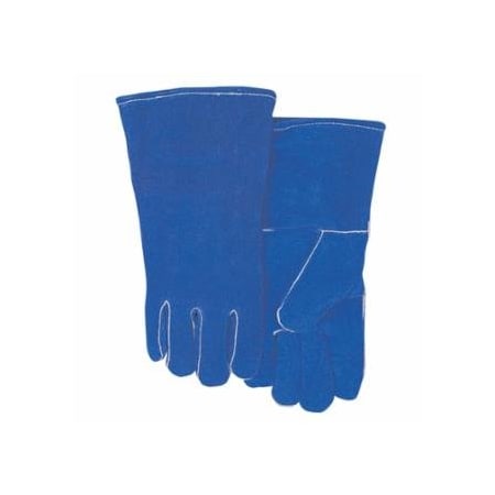 Best Welds Split Cowhide Welding Gloves, Shoulder Split, Large, Blue 902-300GC