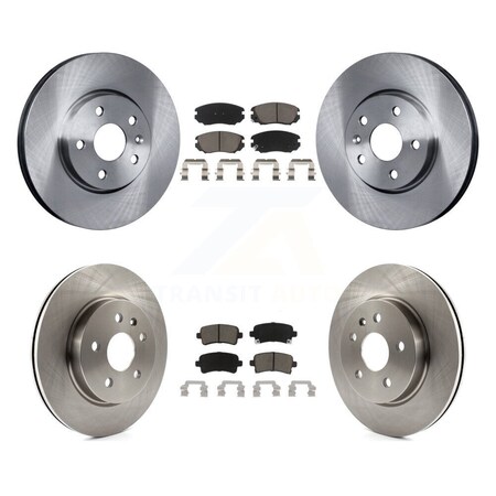 Transit Auto Front Rear Brake Rotor Ceramic Pad Kit For Chevrolet Malibu Impala Buick LaCrosse Limited K8C-101110