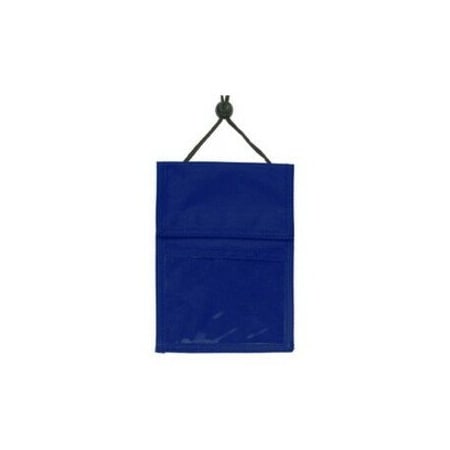 Brady All-In-One Holder - 7.25" x 5.18" - Nylon, Vinyl - 100 / Pack - Blue, Clear 1860-2502
