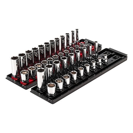 Tekton Socket Set, Steel, 42 Pieces SHD91218
