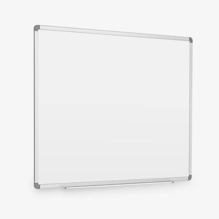 Luxor Porcelain Wall-Mounted Dry Erase Whiteboard, 48'' W x 36'' H DEWM002