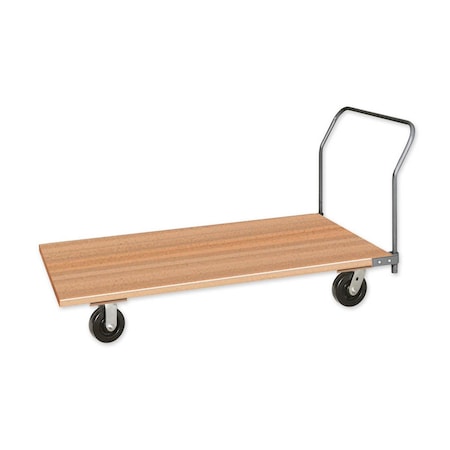 Pucel Hardwood Platform Truck, 24 in W x 48 in L x 10 in H, Red WPT-2448-PW