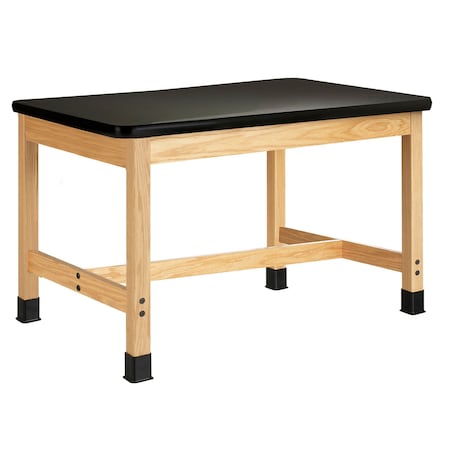 Diversified Spaces Rectangle Table, 48" W, 50" L, 30" H, HPL, black P711LBBK30L