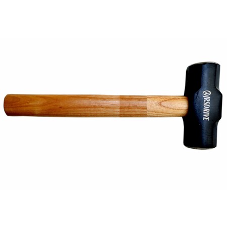 Jrsdrive Sledge Hammer With Fiber Glass Handle Drop Forged En-8 Steel With Polished Faces In 6 Lbs E-3006