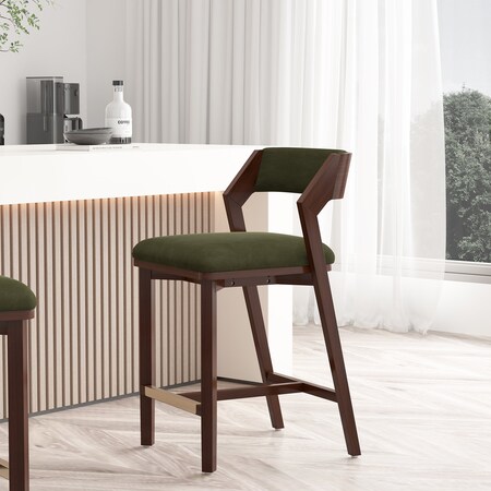 Manhattan Comfort Patricia Counter Stool  in Turtle Green CS023-GR