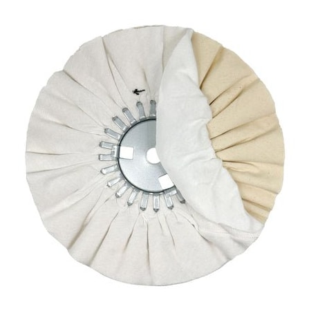 Renegade Products Usa Combination Airway Buffing Wheels, 10 Inch, Flannel-UBM, Removable Center Plate FAW10X3X5/8N2-20PDF/86UBM
