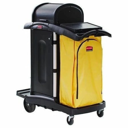 Rubbermaid Commercial Rubbermaid High Security Healthcare Cleaning Cart FG9T7500BLA