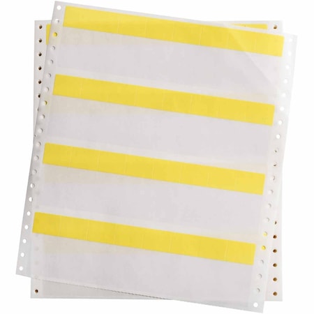 Brady DATAB Self-Laminating Butt-Cut Vinyl Labels, Pack of 2500 Labels, 2500PK DAT-37-292-YL