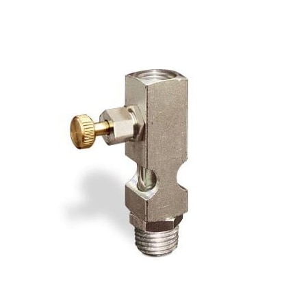 Oil-Rite Straight Sight Feed Valves w/1/4in. Inlet, Vented - Handwheel, 1/4in. Female NPT, 1/4in. Male NPT B1628-434B1HW