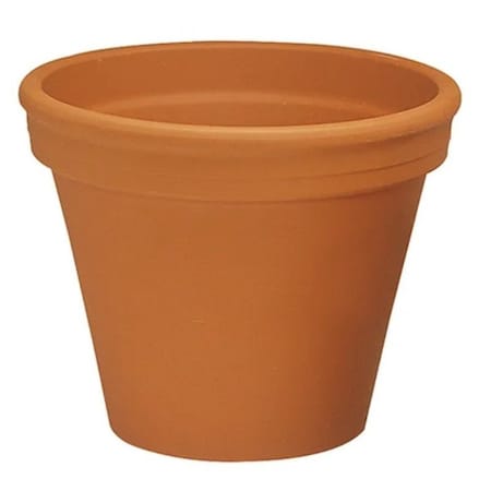 Border Concepts 800119 German Standard Pot, 12-1/4 in Dia, 9-3/4 in H, Clay, Terracotta 800119B