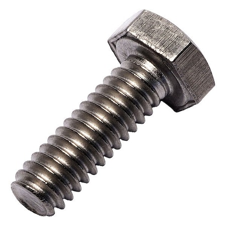 Allied Titanium Grade 2, 1/4"-20 Hex Head Cap Screw, Plain Grade 2 Titanium, 3/4 in L 0075605
