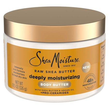 Shea Moisture Raw Shea Butter Deeply Moisturizing Body Butter, 11.5 Ounce, 12PK 62754307