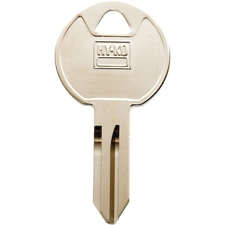 Hy-Ko Key Blank, Brass, Nickel, For: Trimark Cabinet, House Locks and Padlocks 11010TM13