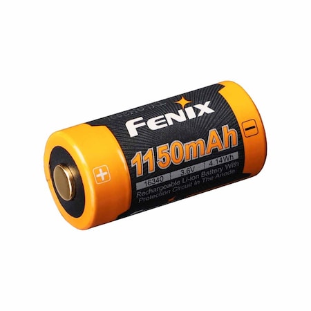 Fenix Lighting Rechargeable Battery, 1150mAh, 16340 ARB-L16-1150P