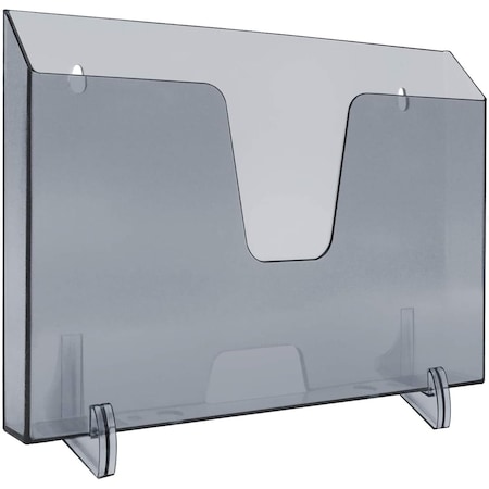 Acrimet Pocket File Holder Horizontal Brochure Display (Wall or Countertop, Letter, Smoke) 862