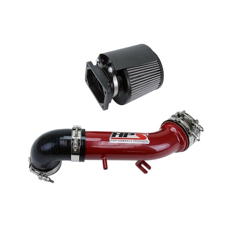 Hps Performance Air Intake Kit with Heat Shield, Red,  827-423R