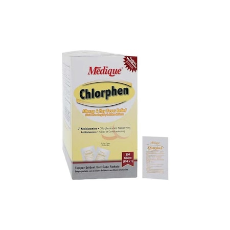 Medique Chlorphen Allergy Oral Tablets, 4mg, Unit Dose Packet, 250PK 47682024148